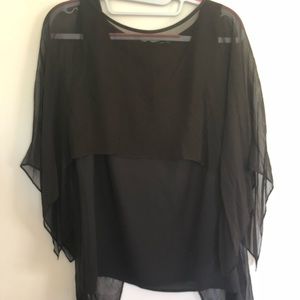 Black chiffon Marciano blouse